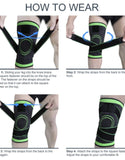 Knee Compression Sleeve, Knee Support for Sports Workout (Pack of 1)